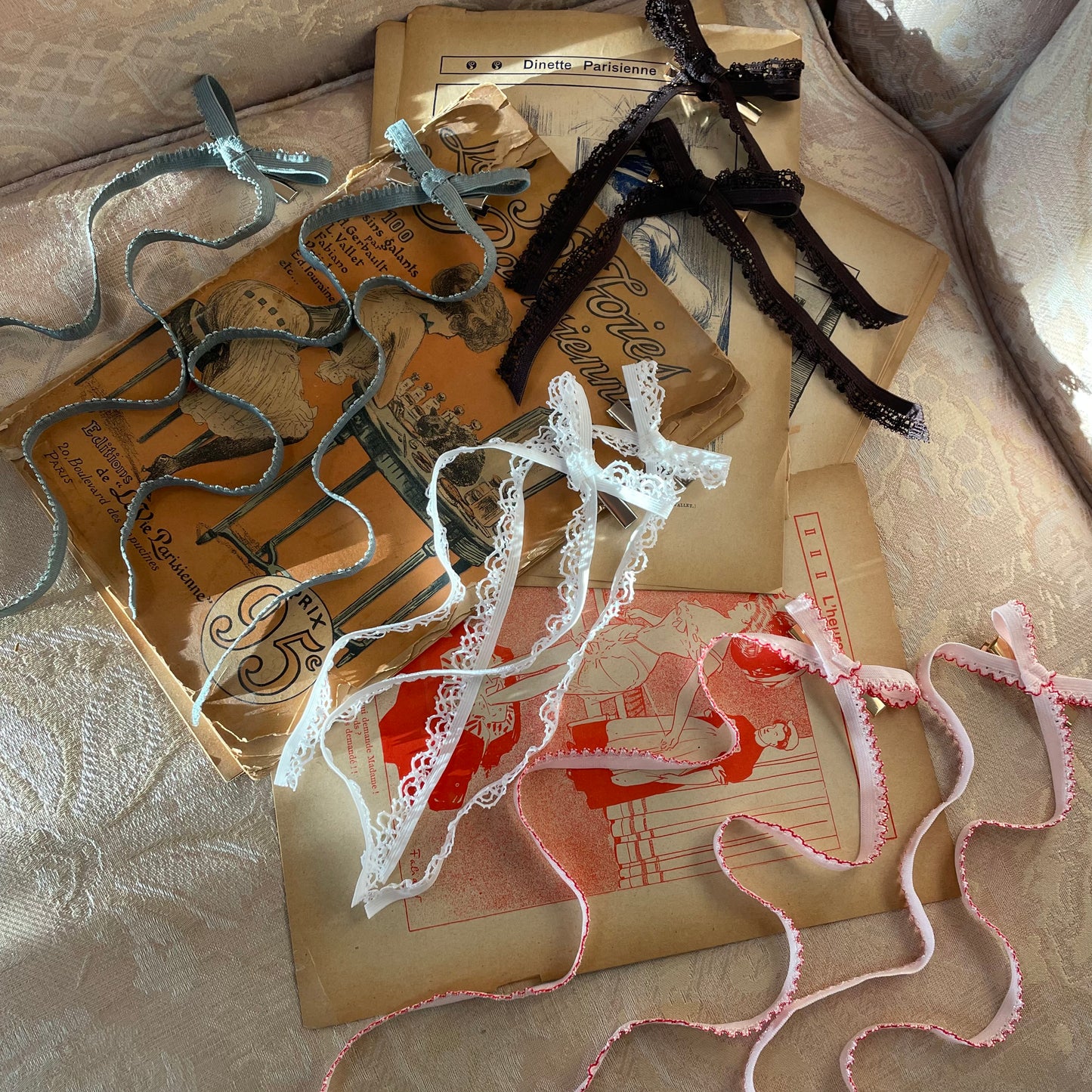 Long Zero Waste Hair Bow Clips