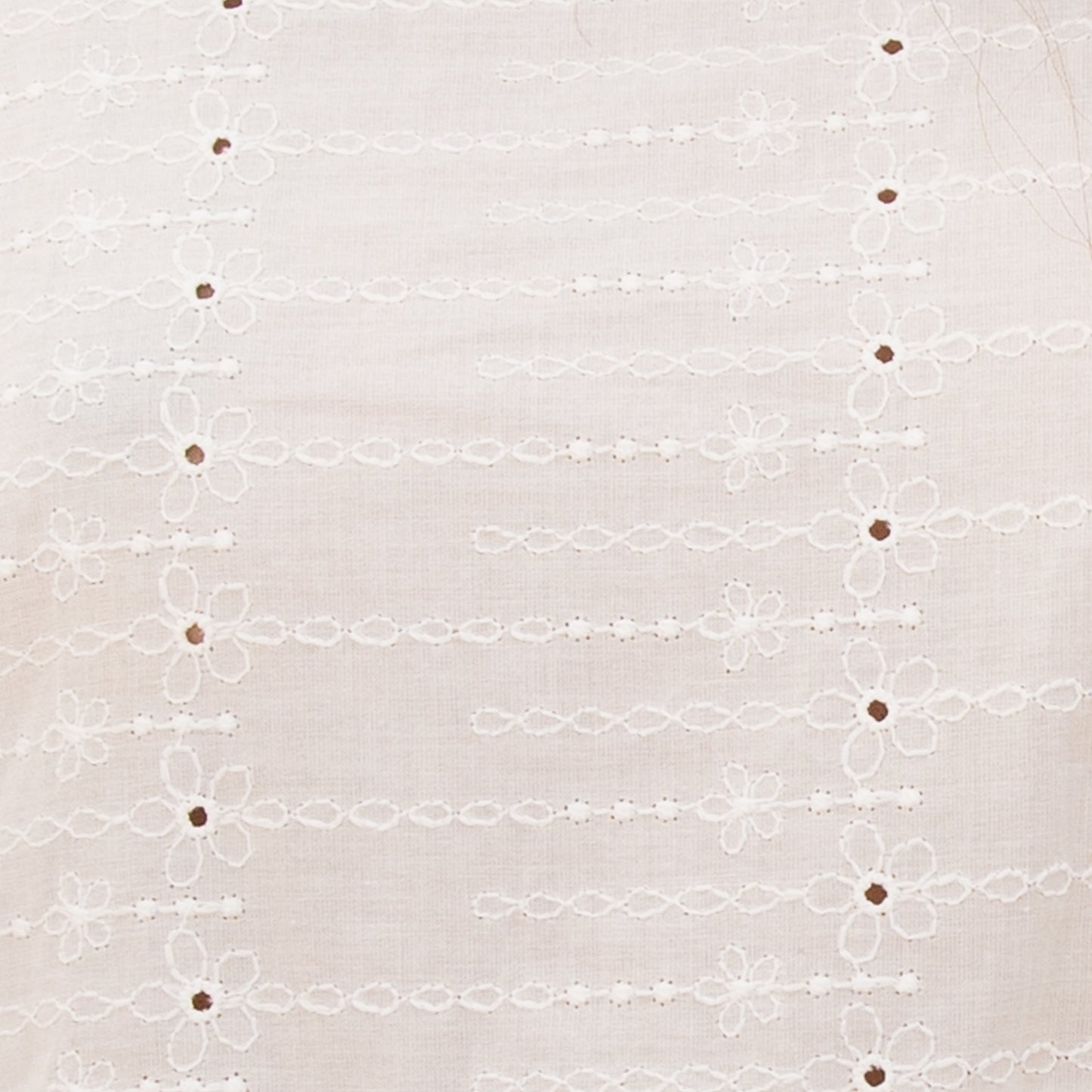 White Embroidered Smock Dress