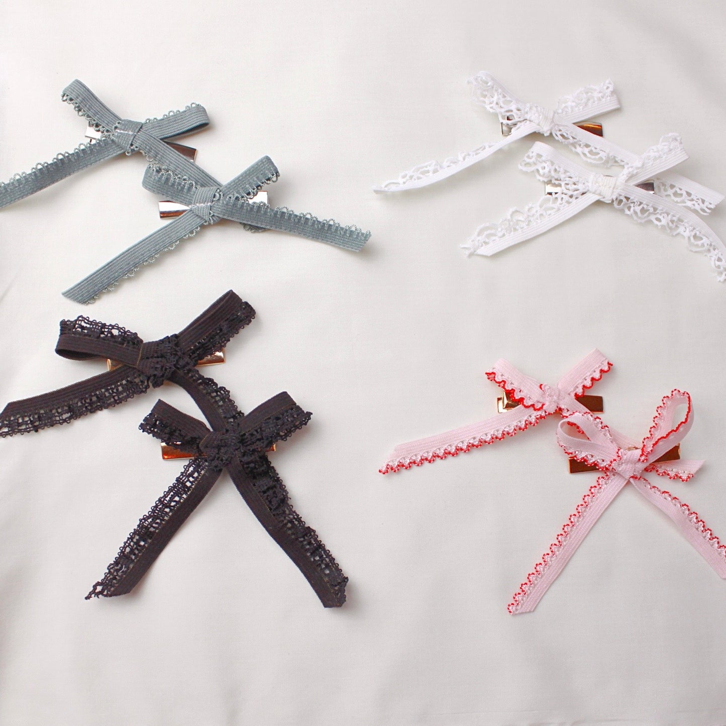 Mini Zero Waste Hair Bow Clips
