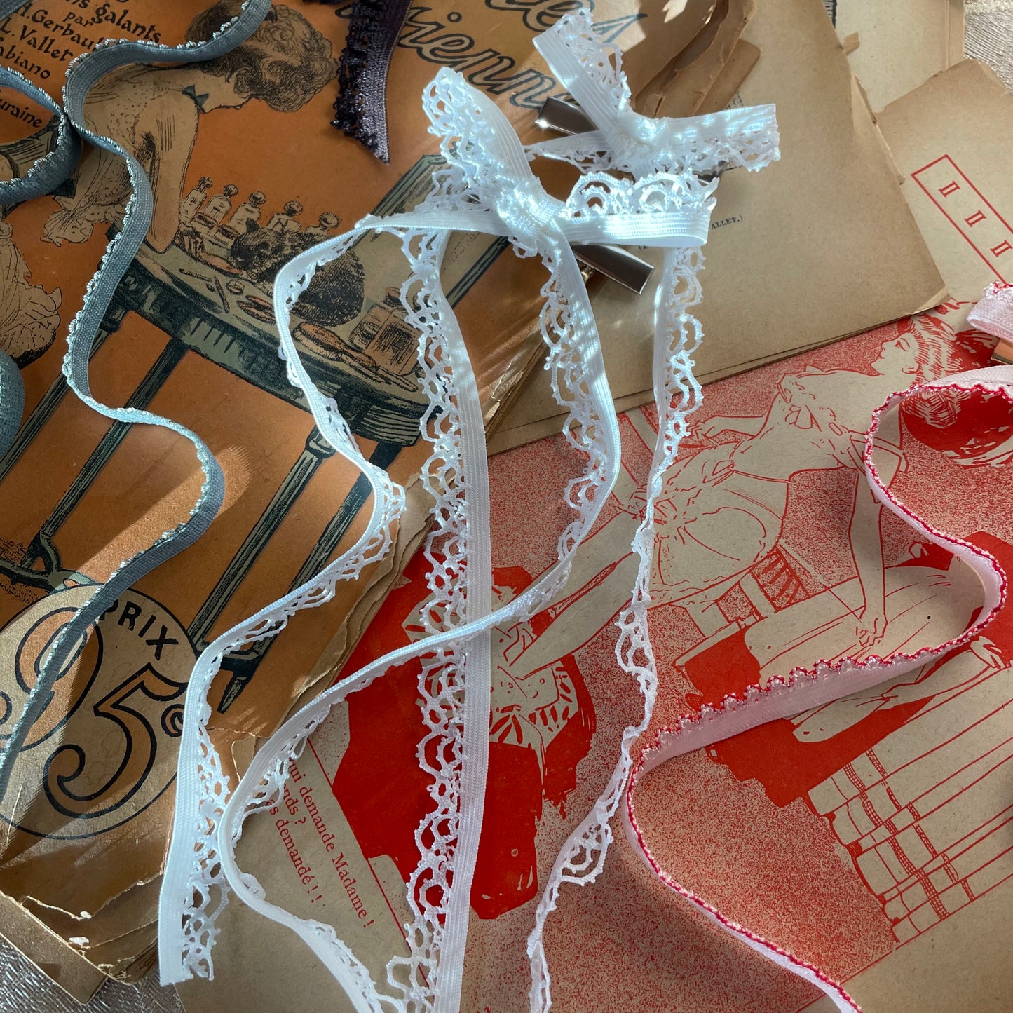 Mid Length Zero Waste Hair Bow Clips