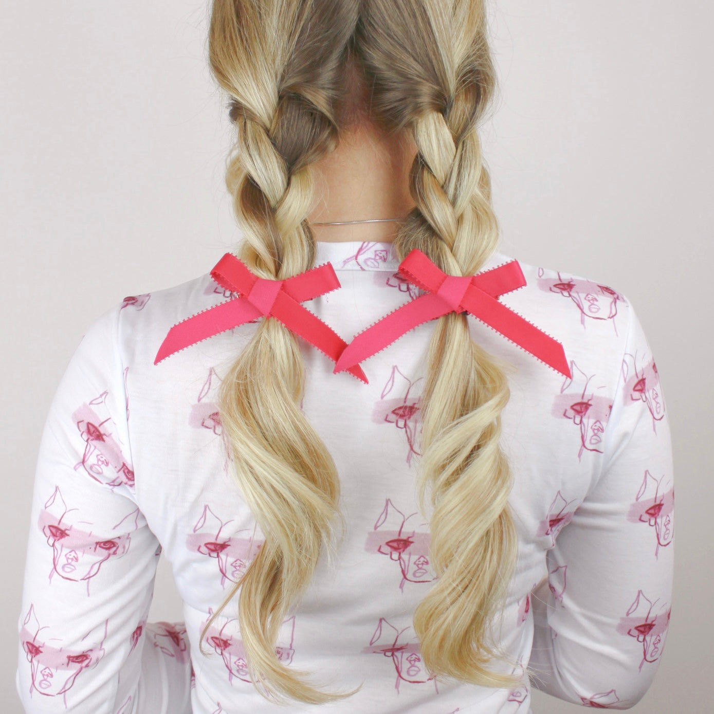 Mini Zero Waste Hair Bow Clips