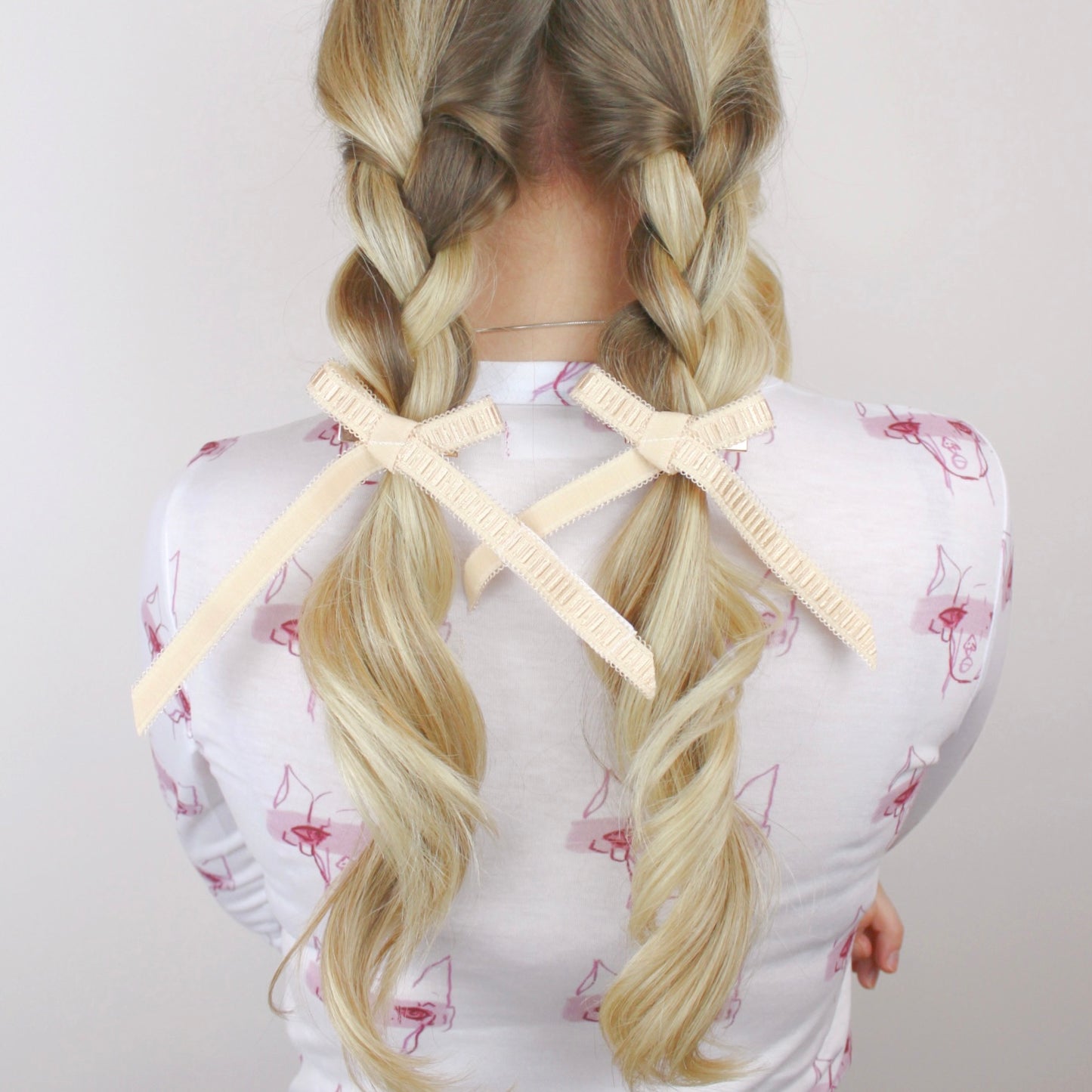 Mini Zero Waste Hair Bow Clips