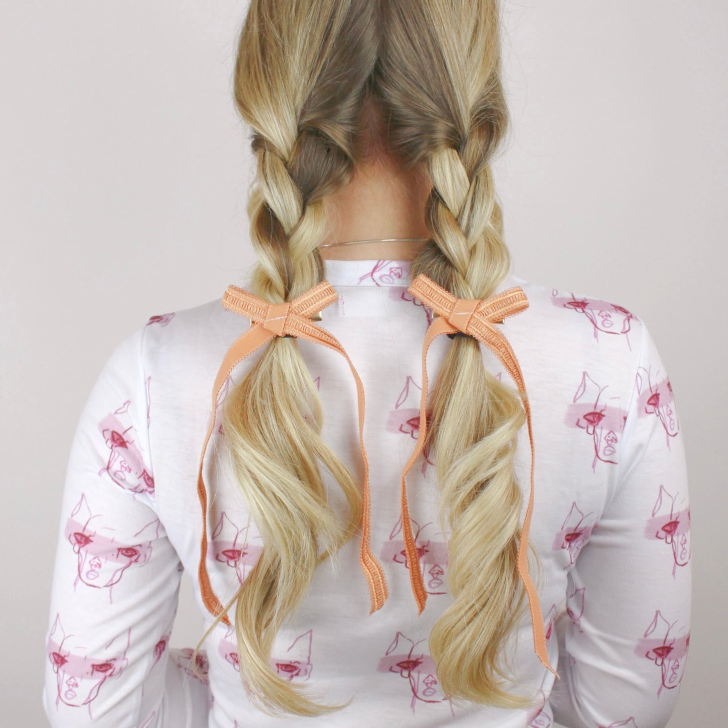 Mid Length Zero Waste Hair Bow Clips