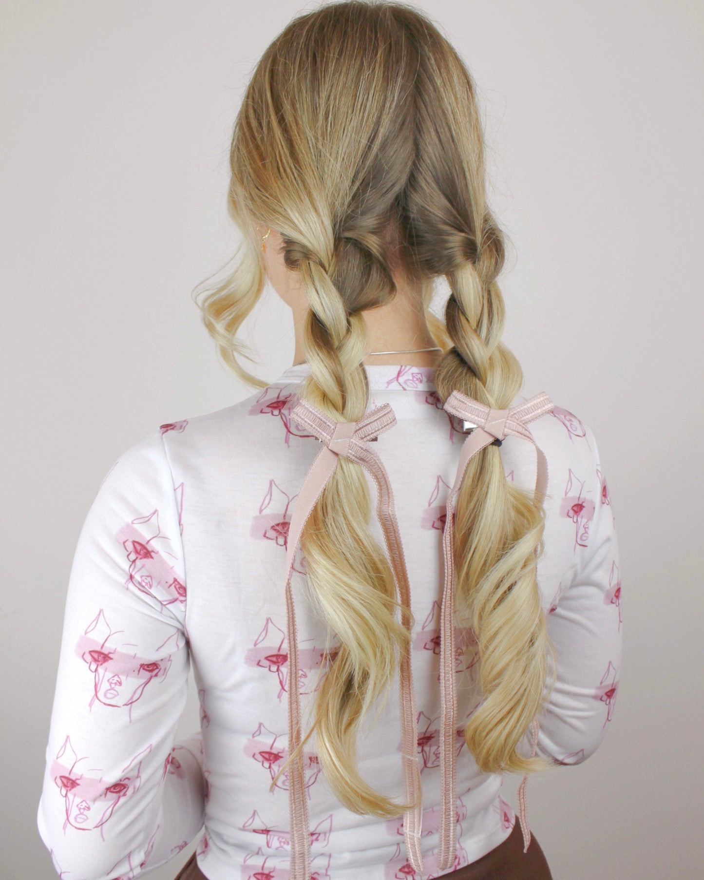 Mid Length Zero Waste Hair Bow Clips