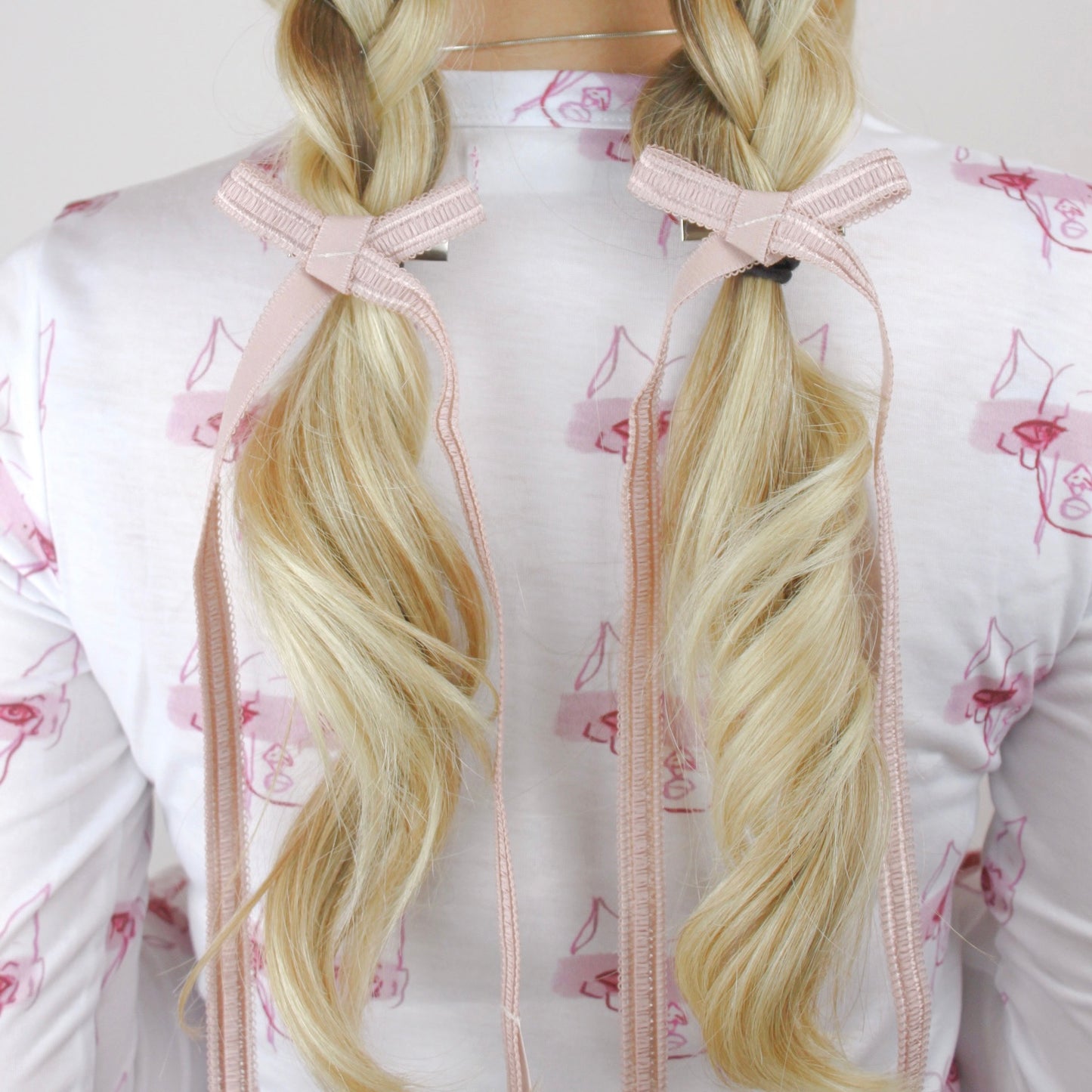 Mid Length Zero Waste Hair Bow Clips