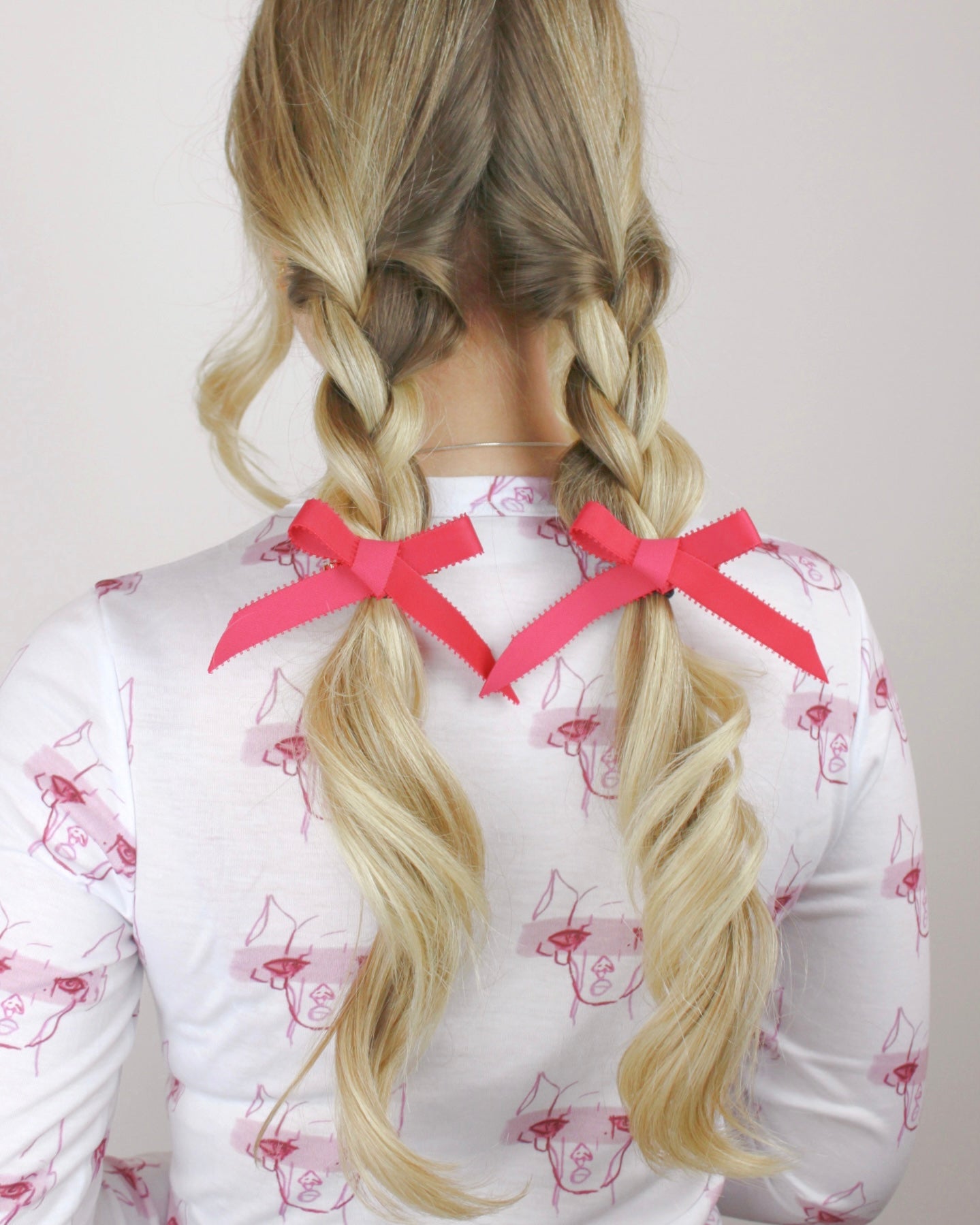 Mini Zero Waste Hair Bow Clips