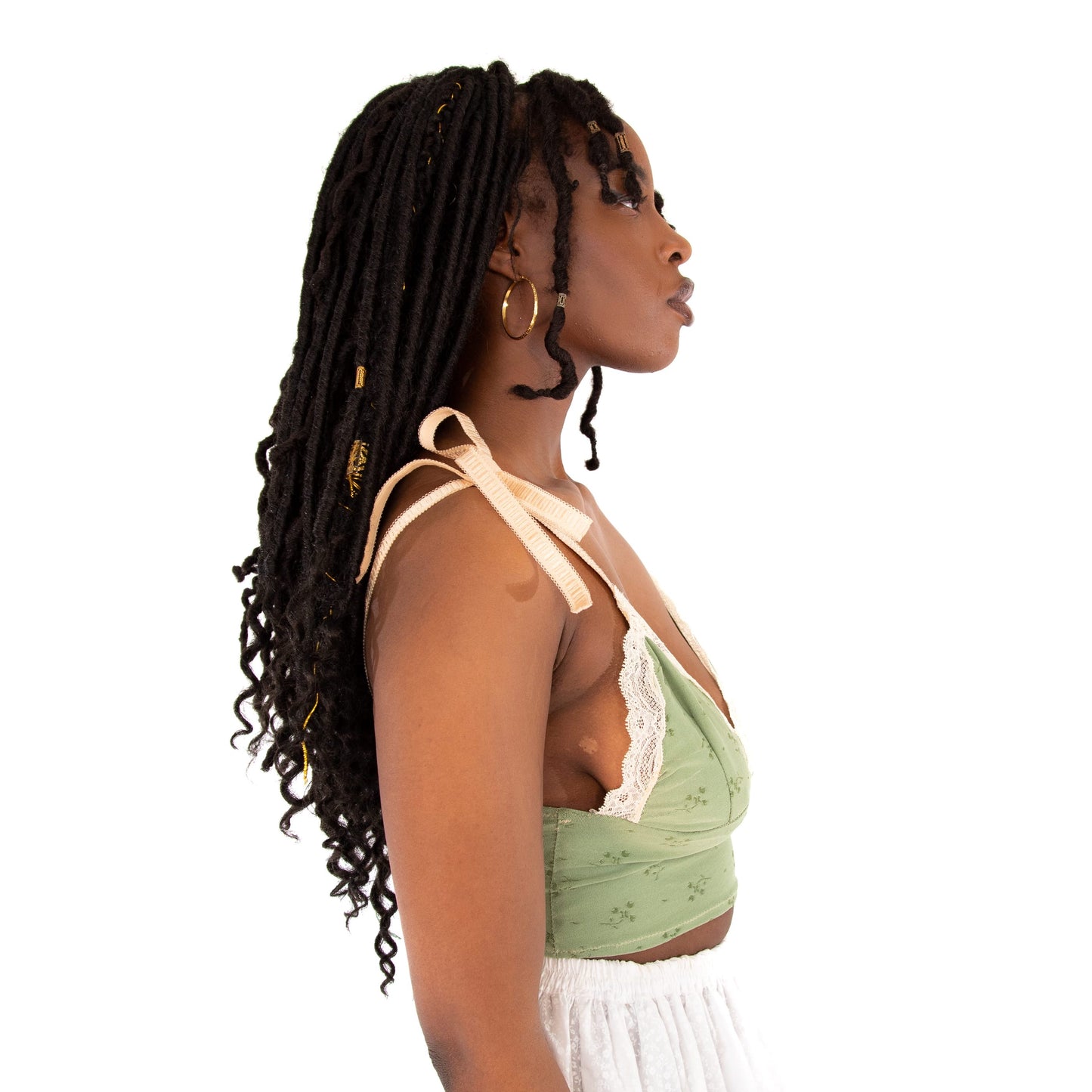 Green Lace Cami