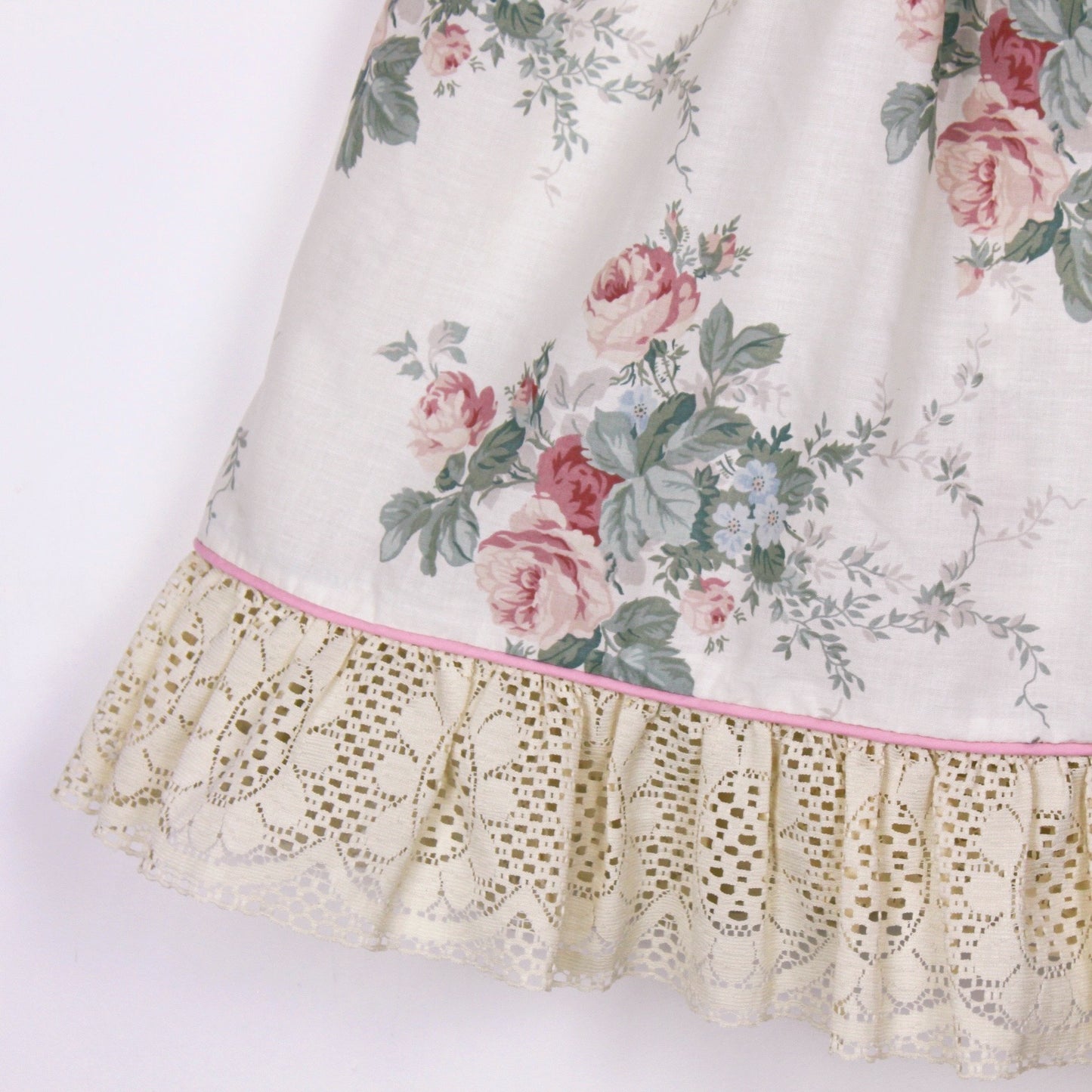 Rose Lace Smock Dress #1 - M