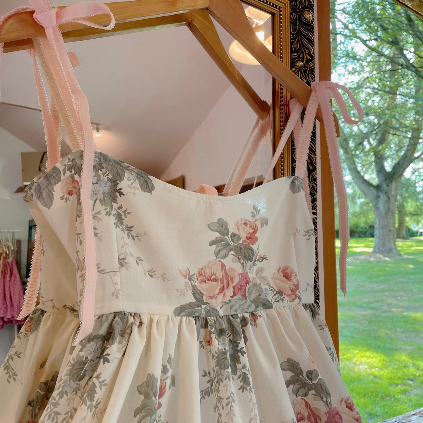 Rose Lace Smock Dress #1 - M