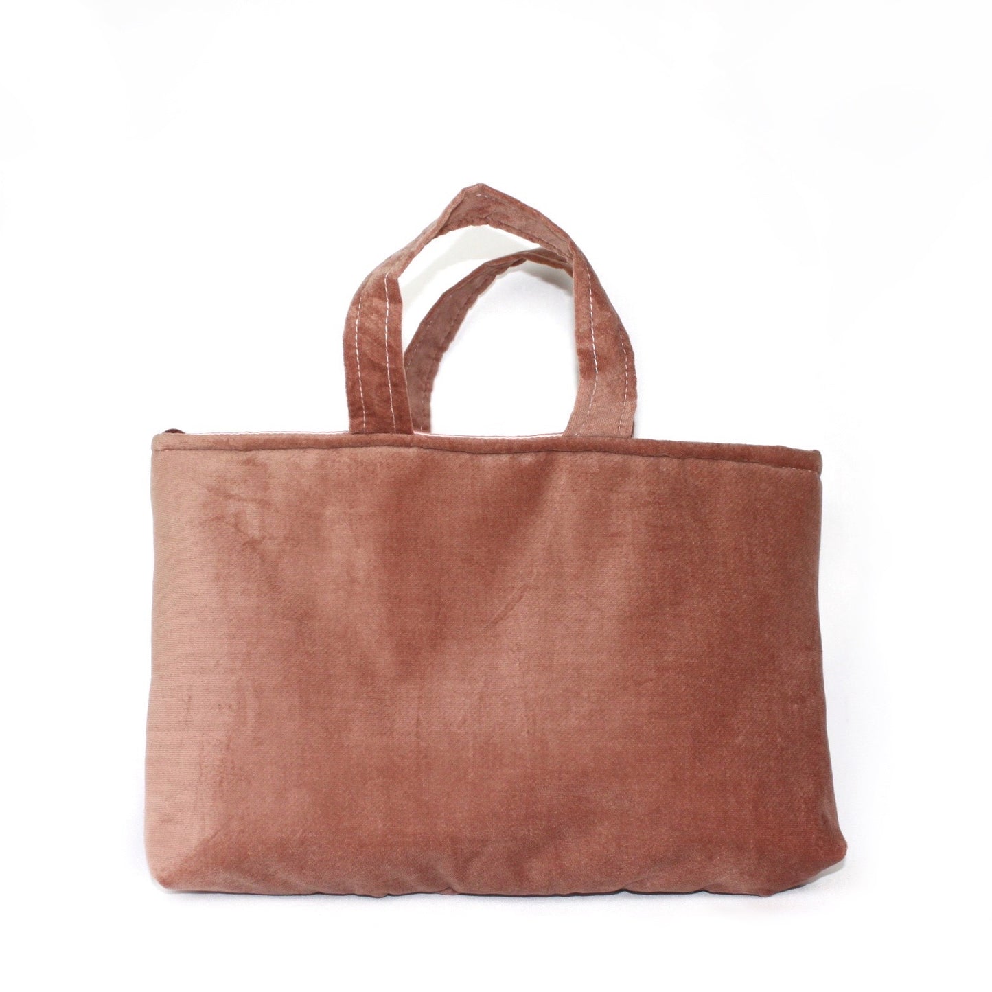 Blush Velvet Bow Bag