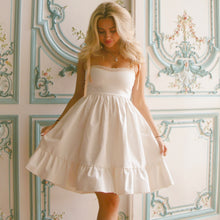 Load image into Gallery viewer, White Lace Smock Dress
