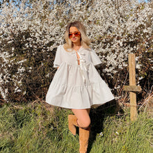 Load image into Gallery viewer, White Striped Smock Dress
