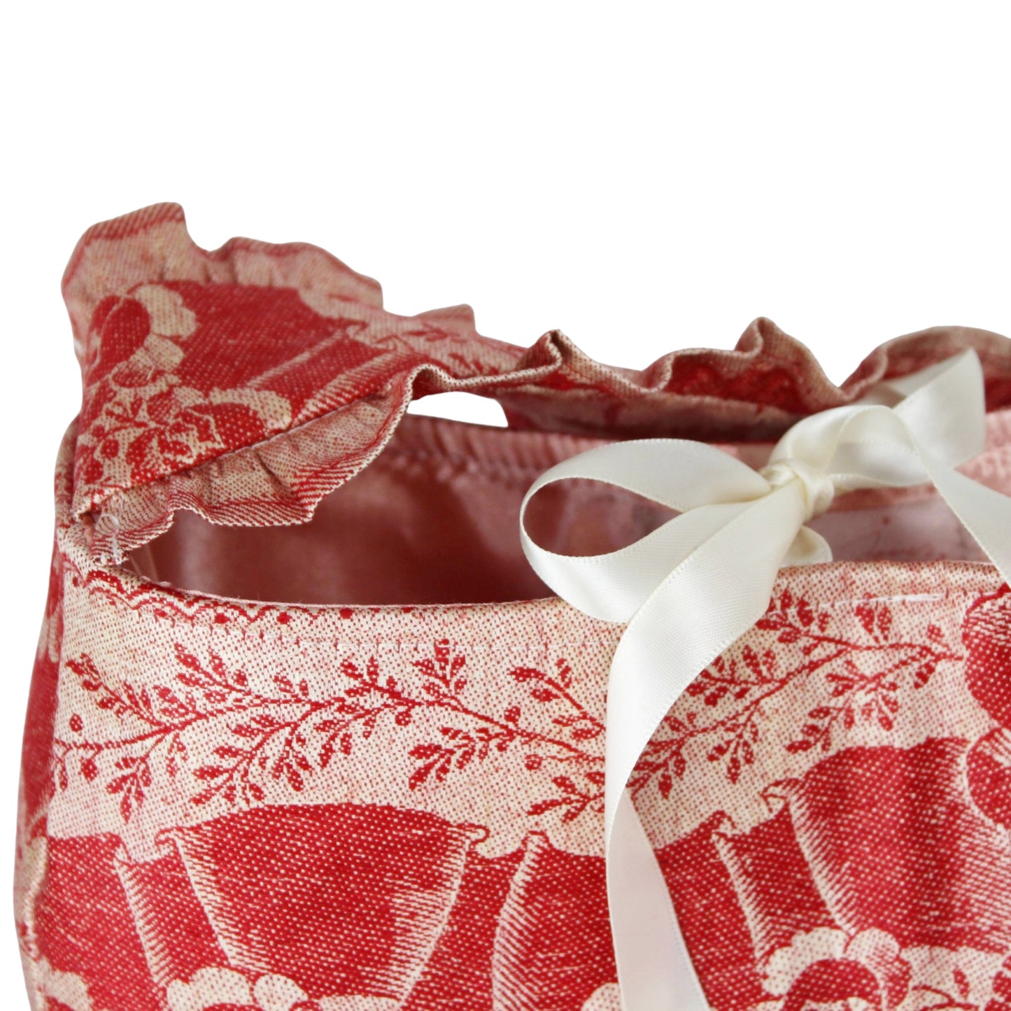 Red Ruffle Shoulder Bag