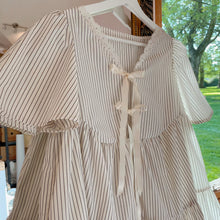 Load image into Gallery viewer, White Striped Smock Dress
