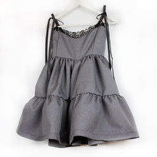 Load image into Gallery viewer, Grey Lace Smock Dress

