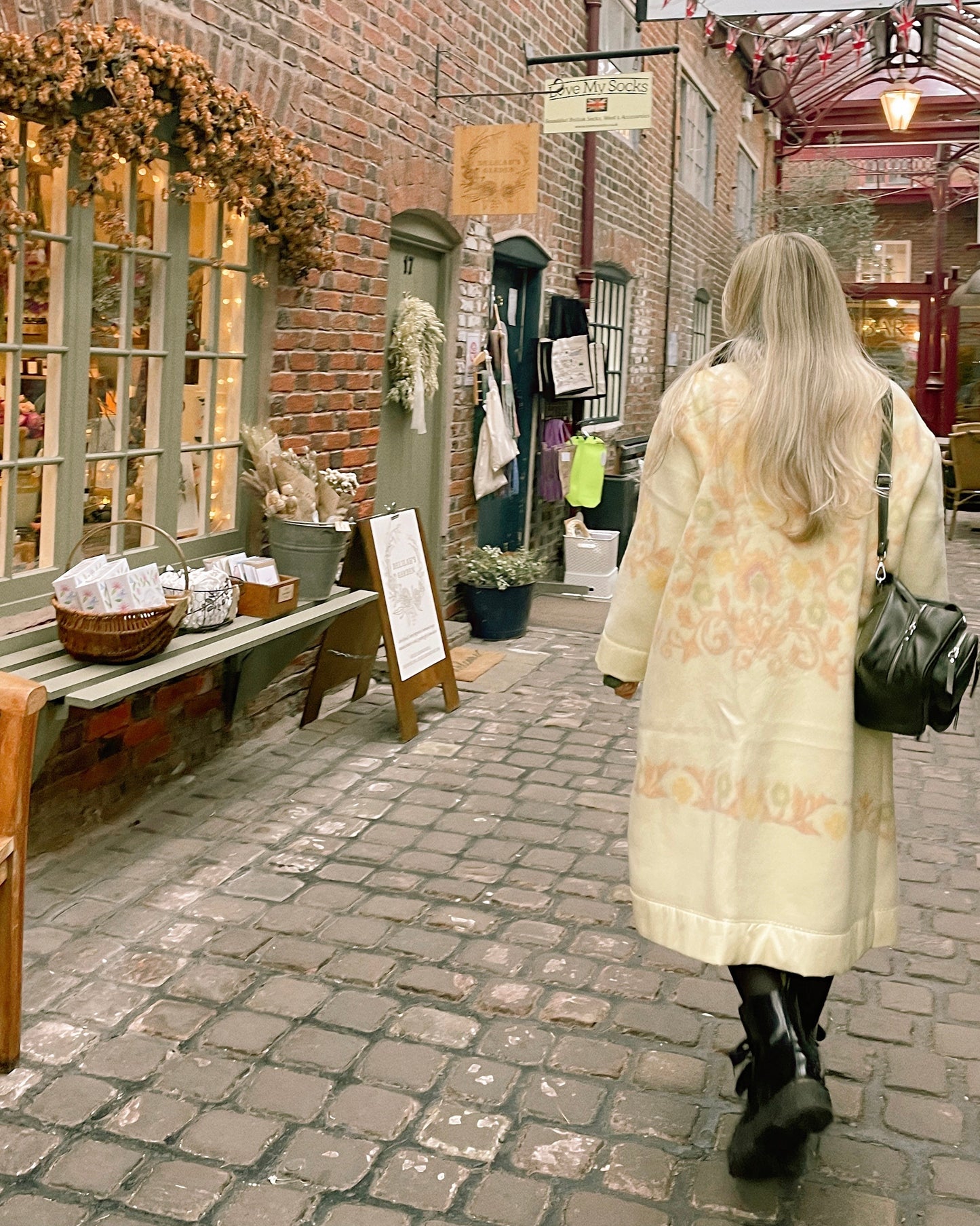 Butter Yellow Blanket Coat