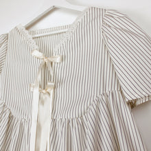 Load image into Gallery viewer, White Striped Smock Dress
