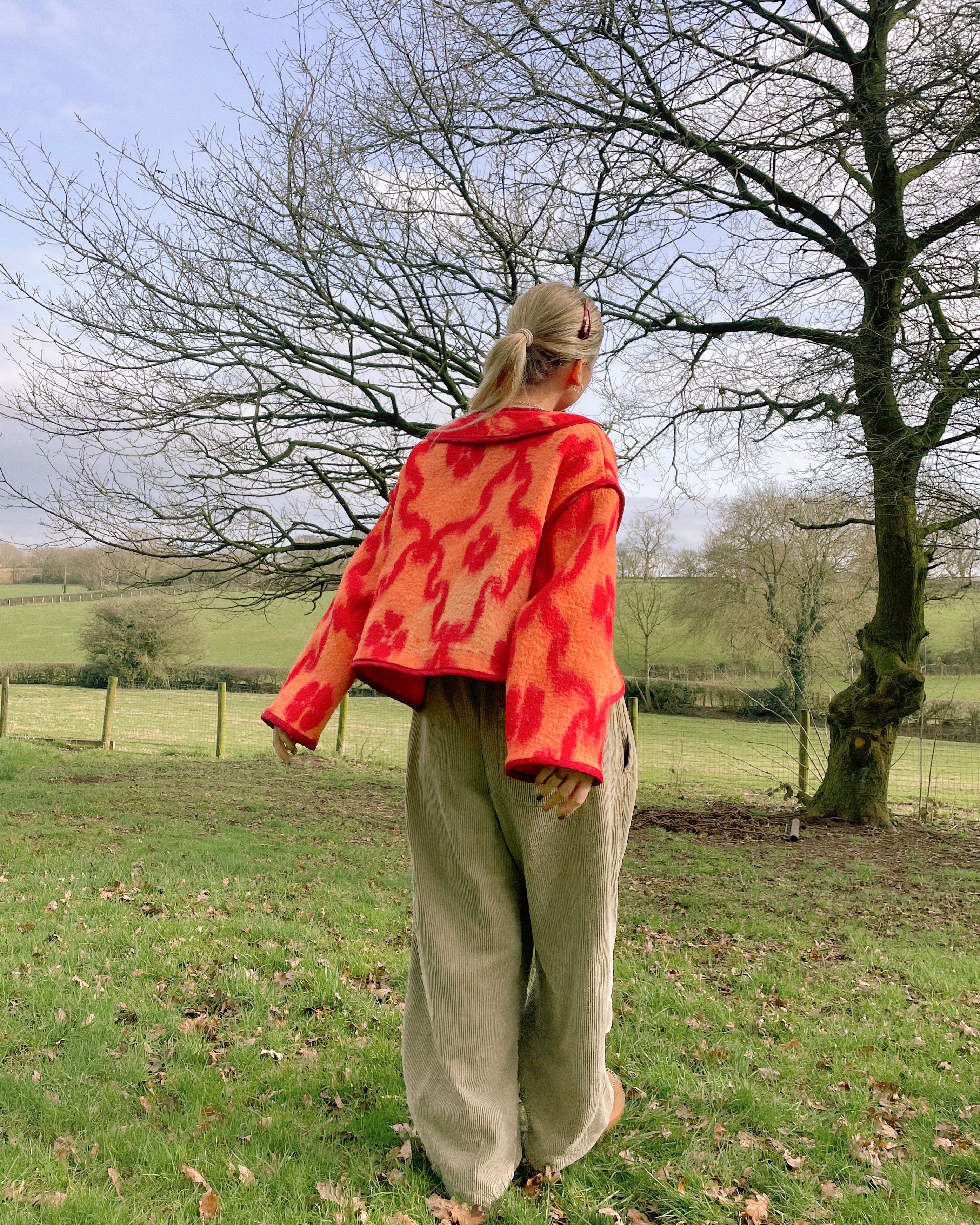 Peach Blanket Jacket – AnyaParkerJames