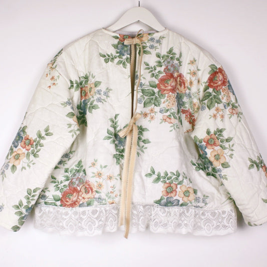 Floral Lace Quilted Jacket #3