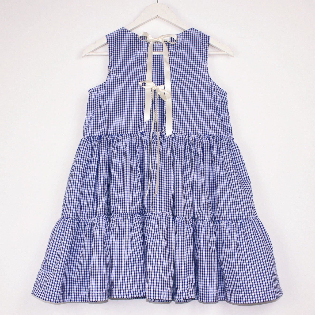 Navy Gingham Mini Dress – AnyaParkerJames