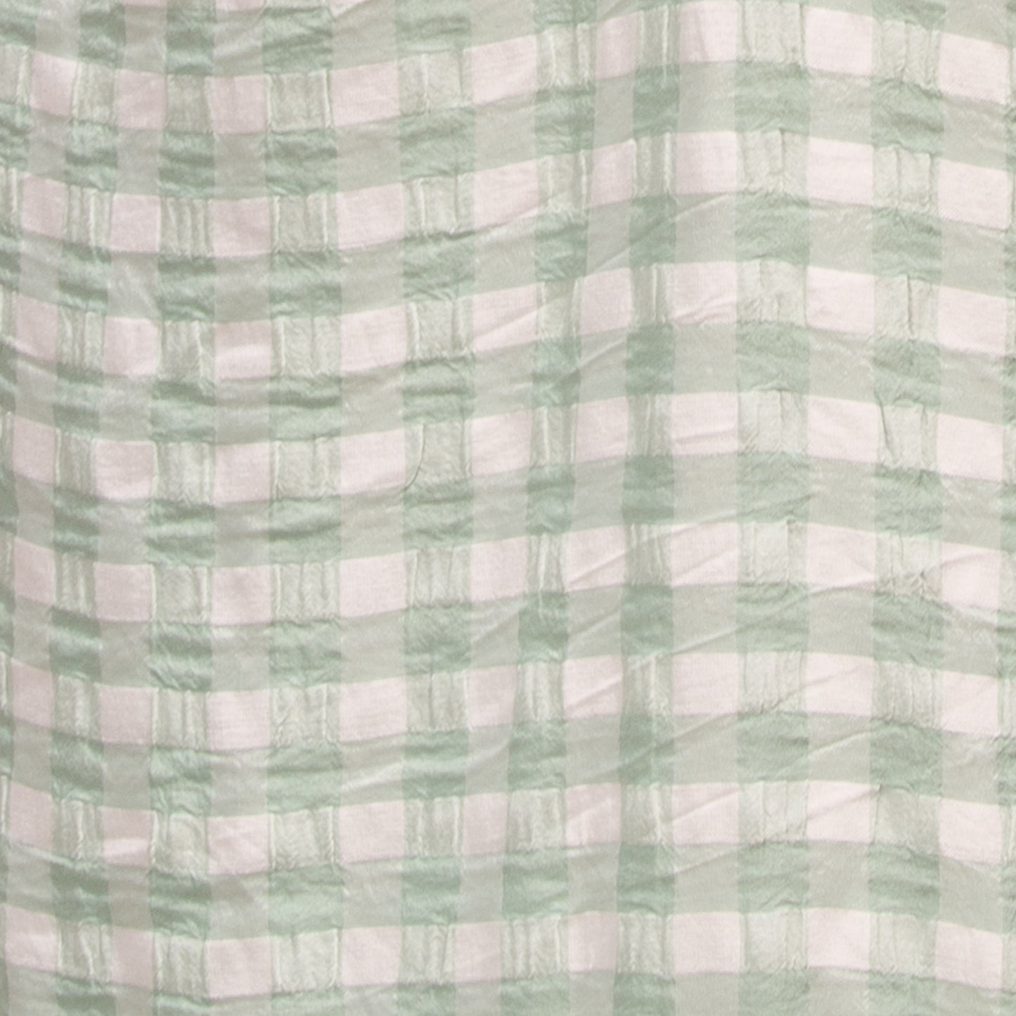 Sage Gingham Smock Dress
