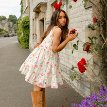 Load image into Gallery viewer, Cream Floral Smock Dress
