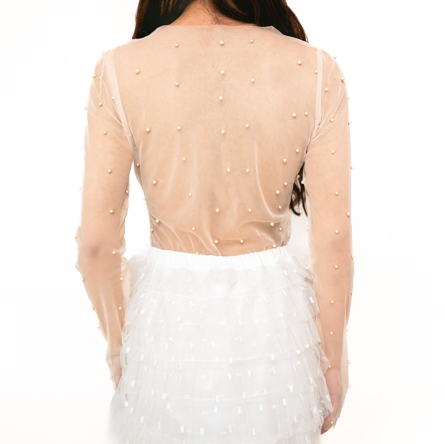 Pearl Mesh Top