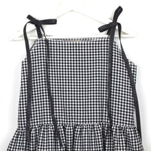Load image into Gallery viewer, Black Gingham Smock Dress
