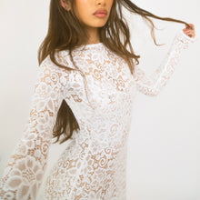 Load image into Gallery viewer, Cream Lace Mini Dress
