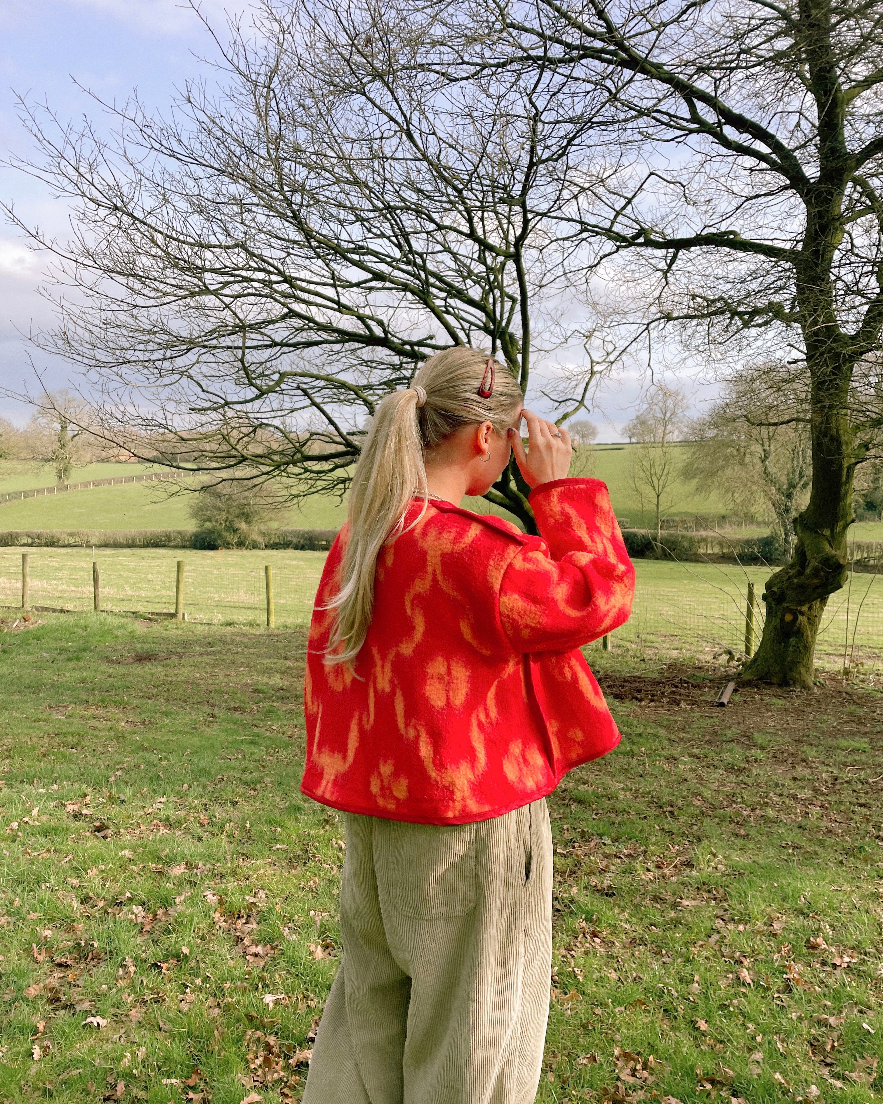 Peach Blanket Jacket – AnyaParkerJames