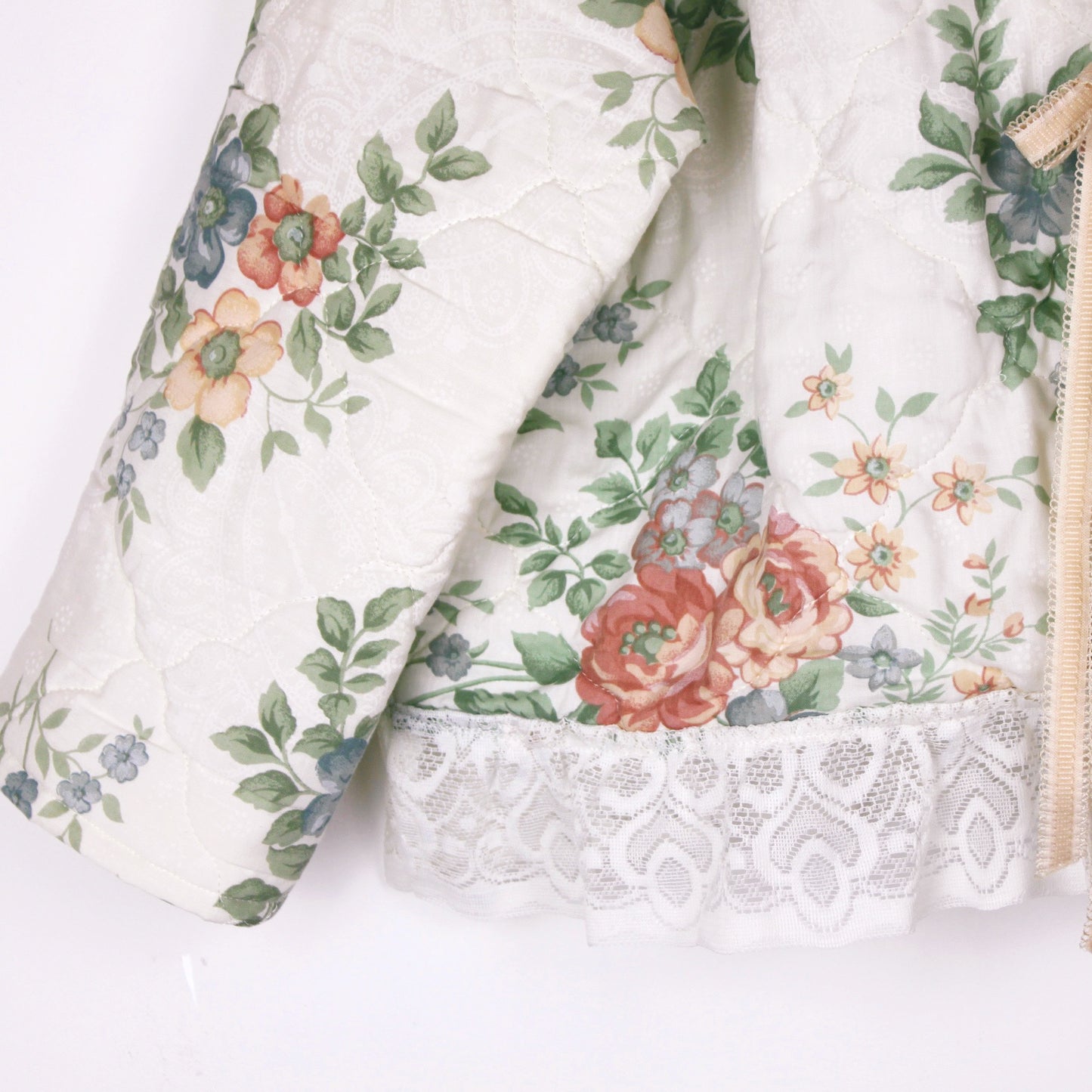 Floral Lace Quilted Jacket #3