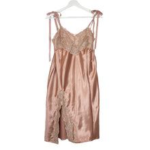Load image into Gallery viewer, Rose Satin Lace Slip Dress
