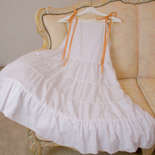 Tiered Maxi Smock Dress