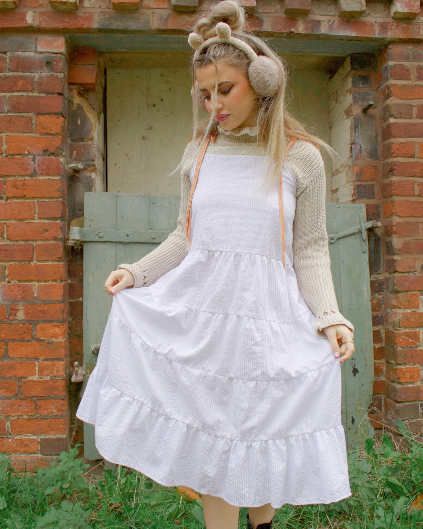 Tiered Maxi Smock Dress